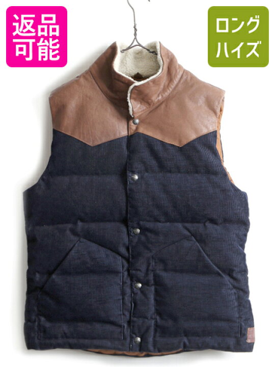 楽天市場】□ SCOTCH&SODA 本革 レザー x コーデュロイ ダウン ベスト 