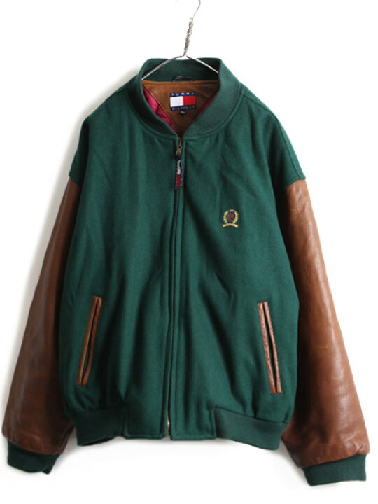 楽天市場】90s 大きいサイズ XL □ トミー ヒルフィガー 本革 レザー  