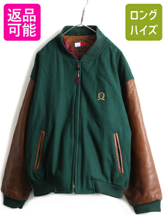 楽天市場】90s 大きいサイズ XL □ トミー ヒルフィガー 本革 レザー  