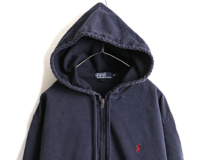 大人気 ラルフローレン ビッグポニー 黒 ジップアップパーカー RL08 M 