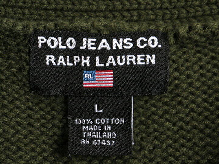 楽天市場】□ POLO JEANS ラルフローレン Vネック コットン ニット 