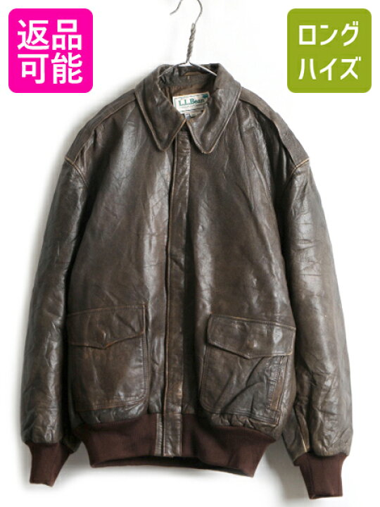 楽天市場】80s USA製 ビンテージ □ エルエルビーン A-2 タイプ 本革 