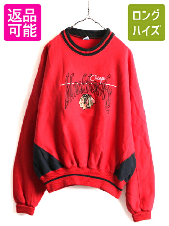 楽天市場】90s USA製 大きいサイズ XL □ NHL シカゴ ブラックホークス 