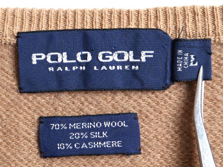 楽天市場】高級 90s □ POLO GOLF ラルフローレン Vネック 長袖 ニット 