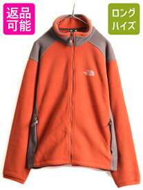 【6/1 24h限定 10%OFFクーポン&P3倍!】 US企画 ■ ノースフェイス 2トーン フリース ジャケット ( メンズ M ) The North Face フルジップ ジャンパー ブルゾン KHUMBU アウトドア| 古着 中古 日本未発売 フリースジャケット ジップアップ ワンポイント ハイネック アウター