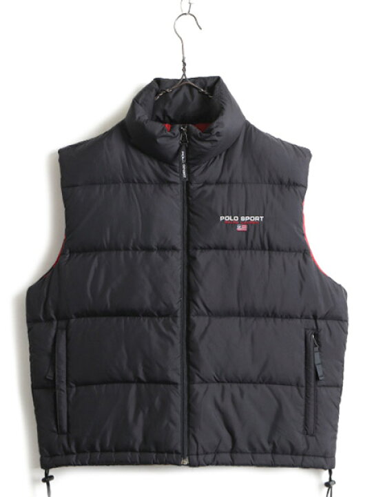 楽天市場】90s 人気 黒 □ POLO SPORT ラルフローレン ナイロン ダウン  