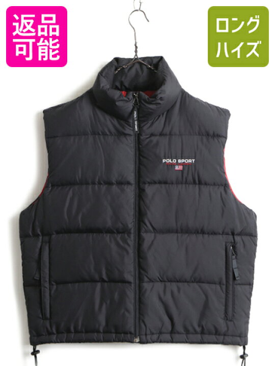 楽天市場】90s 人気 黒 □ POLO SPORT ラルフローレン ナイロン ダウン 