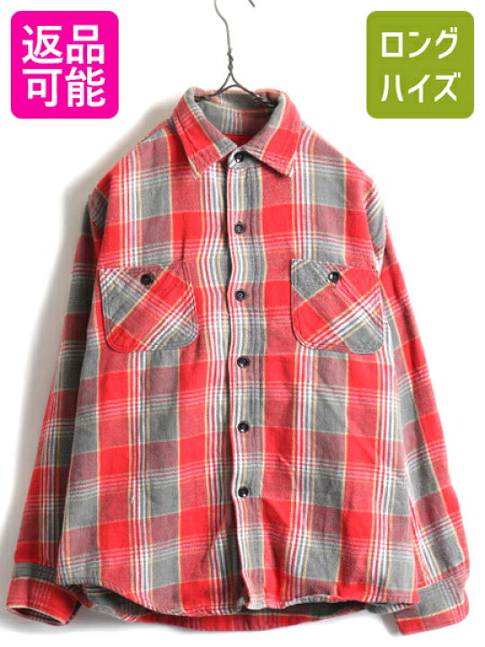 楽天市場】60s ビンテージ ☆ E&W チェック 長袖 ヘビー フランネル  