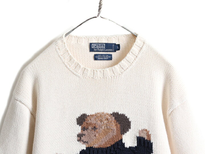 楽天市場】手編み 90s ポロベア ☆ POLO ポロ ラルフローレン コットン 