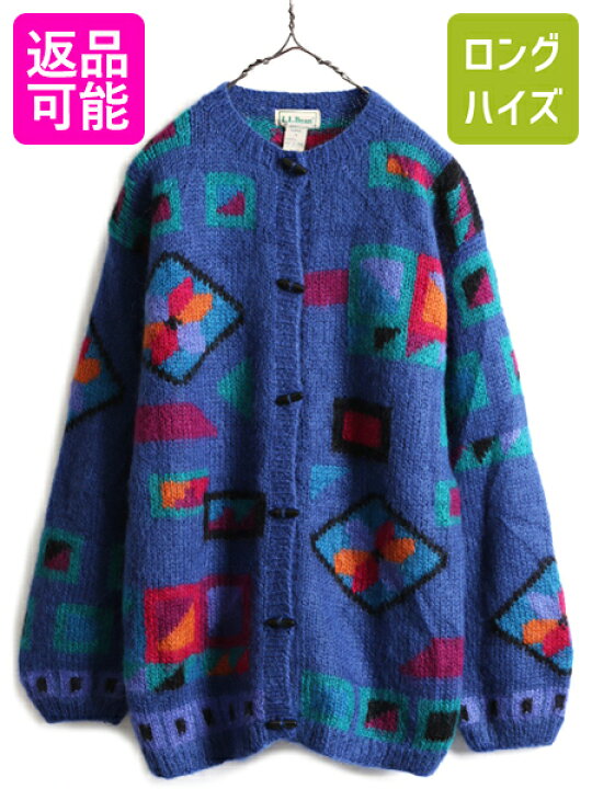 楽天市場】80s ビンテージ 45% モヘア 混□ エルエルビーン 総柄 