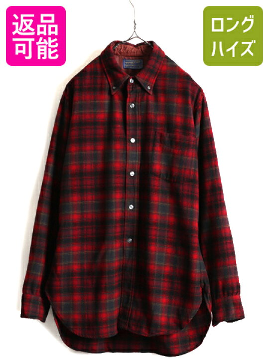 楽天市場】60s USA製 □ ペンドルトン オンブレ チェック 3点留め  