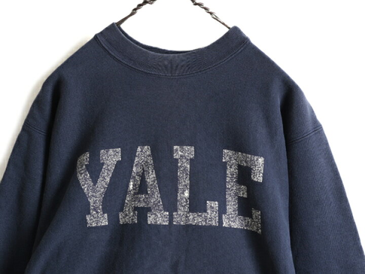 楽天市場】80s USA製 ☆ チャンピオン リバースウィーブ YALE プリント 