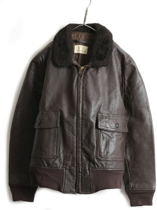 楽天市場】70s ビンテージ ☆ 73年製 米軍実物 US NAVY 本革 レザー G  