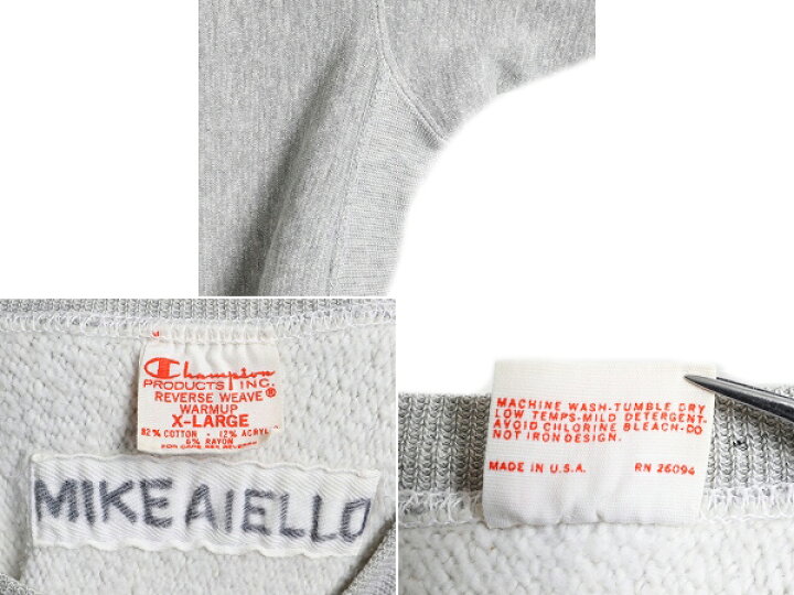 楽天市場】70s 単色タグ ☆ チャンピオン リバースウィーブ 前V USMA  