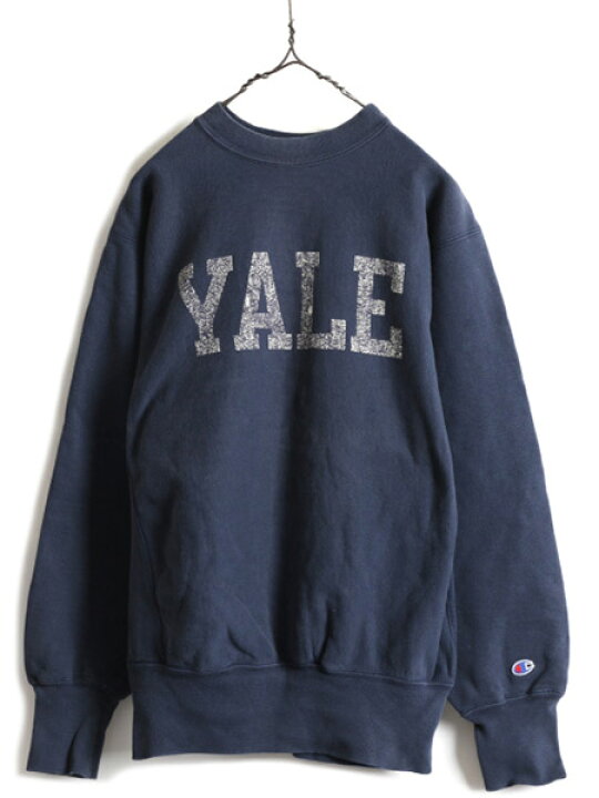 楽天市場】80s USA製 ☆ チャンピオン リバースウィーブ YALE プリント  