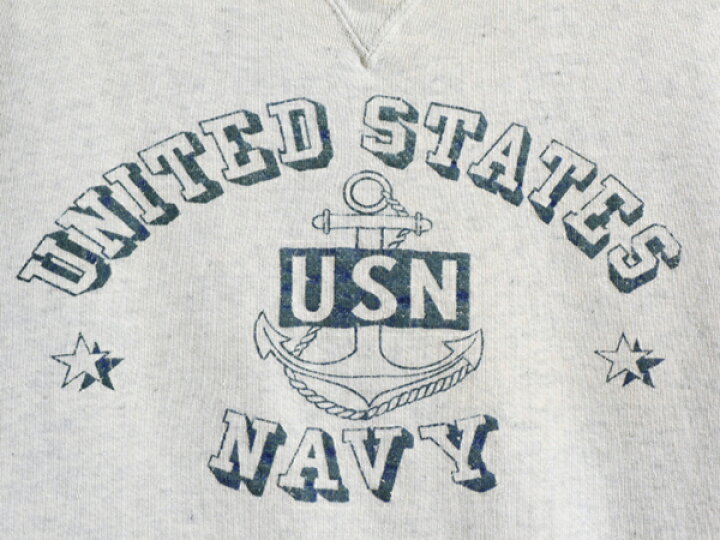 楽天市場】50s ビンテージ ☆ US NAVY 前V 3段 フロッキー プリント 