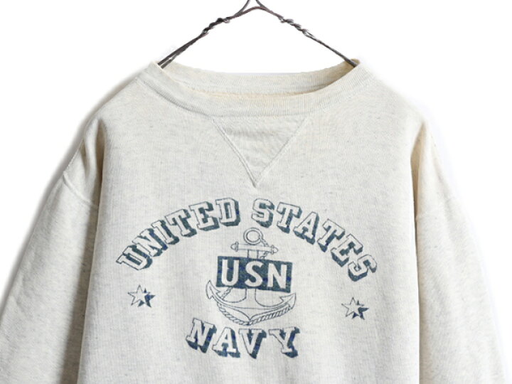 楽天市場】50s ビンテージ ☆ US NAVY 前V 3段 フロッキー プリント 