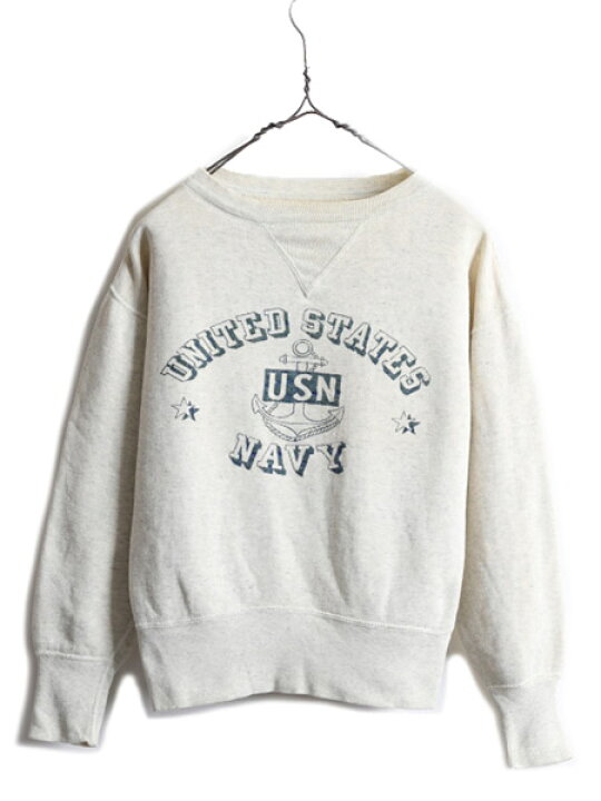 楽天市場】50s ビンテージ ☆ US NAVY 前V 3段 フロッキー プリント  