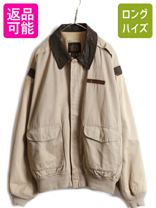 楽天市場】90s USA製 大きいサイズ XL □ AVIREX A-2 タイプ コットン  
