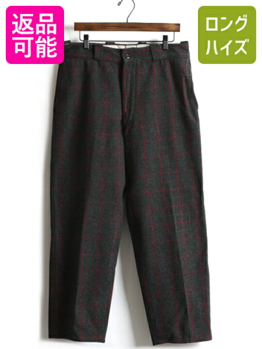 楽天市場】50s 60s ビンテージ □ チェック ヘビー ウール スラックス 