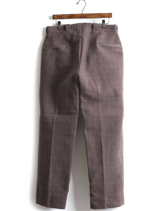 楽天市場】50s ビンテージ □ チェック ヘビー ウール スラックス  