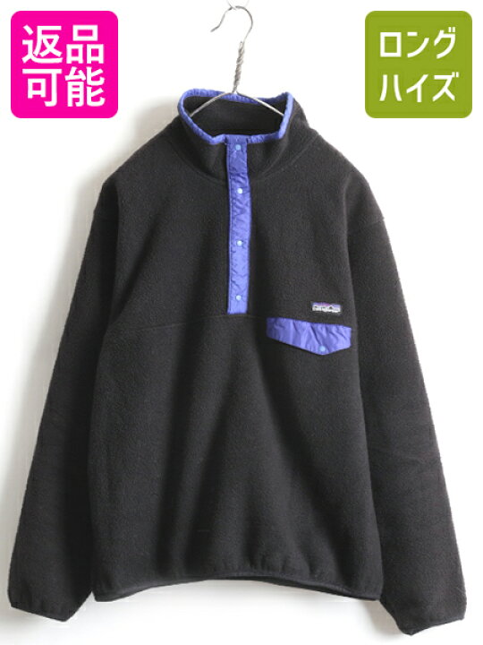 楽天市場】90s USA製 人気 黒 □ 90年製 パタゴニア フリース スナップ 