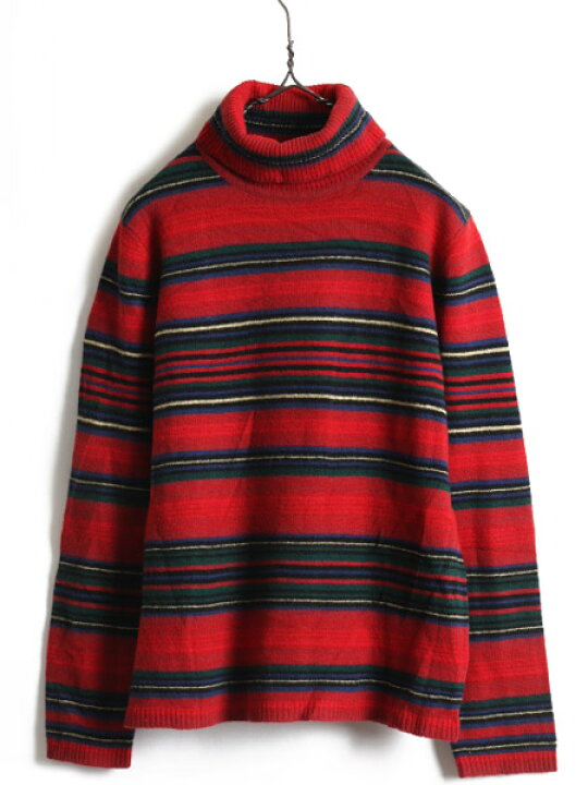 楽天市場】90s □ LAUREN ラルフローレン ネイティブ ボーダー  