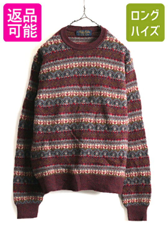 楽天市場】90s 希少サイズ S □ ブルックスブラザーズ フェアアイル 