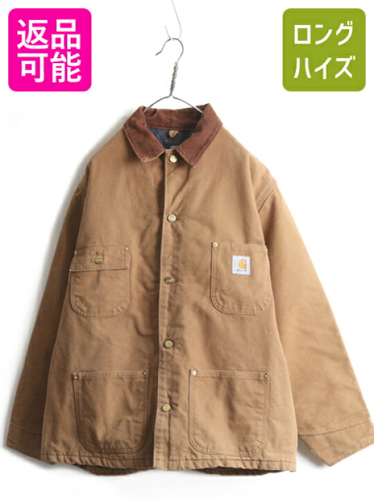 楽天市場】80s 90s USA製 □ カーハート チョア コート 46 メンズ L 程 