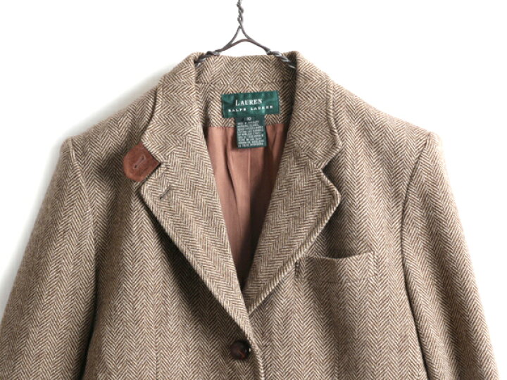 楽天市場】90s □ ラルフローレン ヘリンボーン テーラード ジャケット  