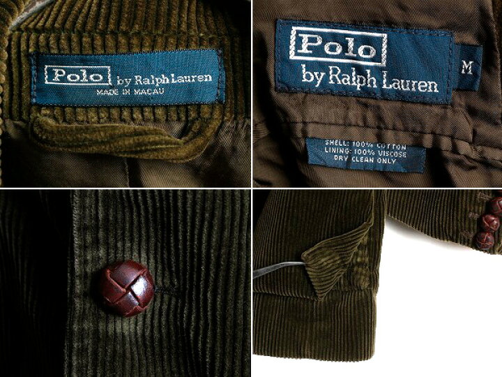 楽天市場】□ POLO ポロ ラルフローレン 太畝 コーデュロイ 3ボタン 