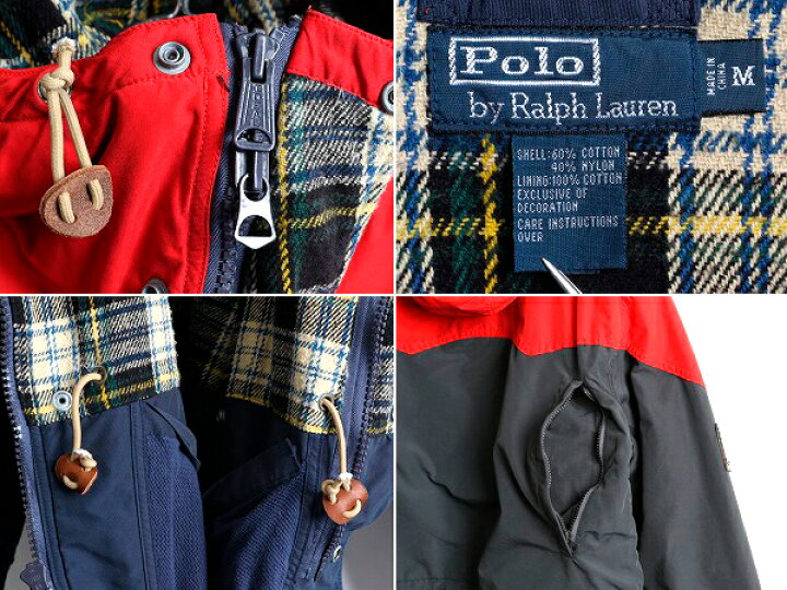 楽天市場】90s □ POLO ポロ ラルフローレン 中綿 チェックライナー 60 