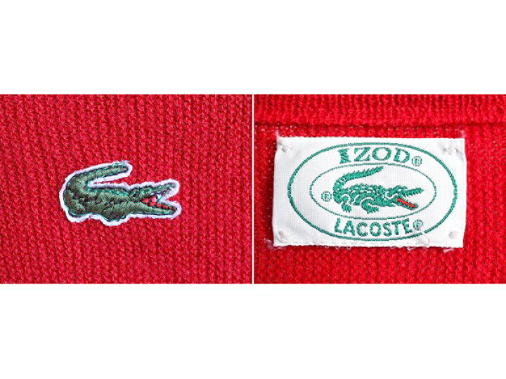 楽天市場】80s □ ラコステ Vネック アクリル ニット セーター  