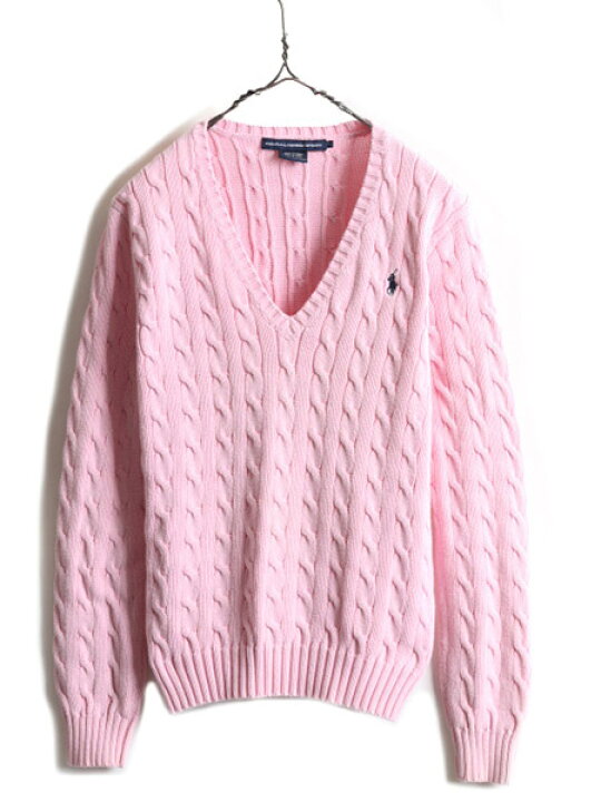 楽天市場】□ ラルフローレン コットン ケーブル ニット セーター  