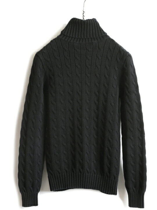 楽天市場】人気 黒 □ ラルフローレン タートルネック コットン 