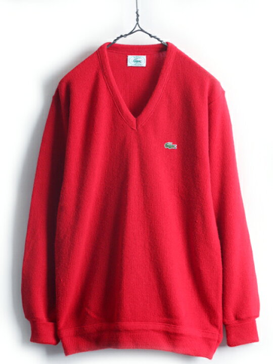 楽天市場】80s □ ラコステ Vネック アクリル ニット セーター  