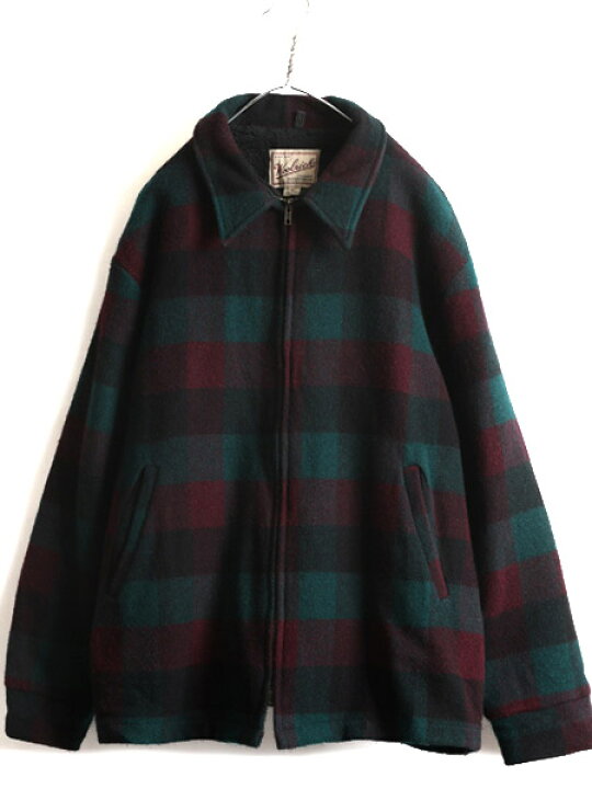 楽天市場】90s USA製 □ ウールリッチ 裏ボア チェック ウール 