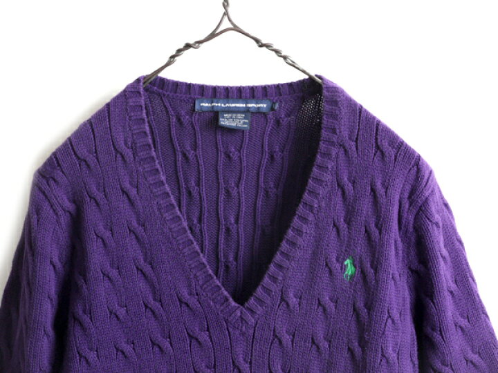 楽天市場】□ ラルフローレン コットン ケーブル ニット セーター  