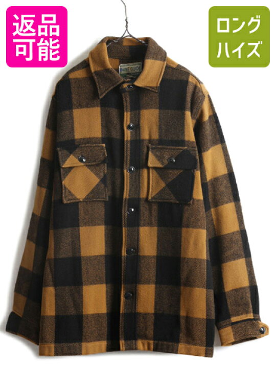 楽天市場】60s 70s USA製 □ MAINE GUIDE ブロック チェック 長袖 