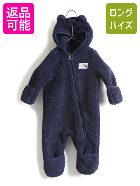The North Face モコモコ フード付き フリース ロンパース (THE NORTH 