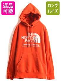 【6/8 スーパーSALE 最大半額&P5倍!】 ■ ノースフェイス プリント スウェット フード パーカー メンズ L / アウトドア The North Face トレーナー スエット プルオーバー 裏起毛| 古着 中古 ノース フードパーカー ロゴパーカー プリントパーカー スウェットパーカー レア