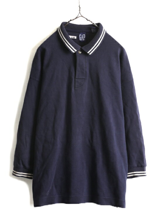 楽天市場】90s □ OLD GAP 7分袖 ポロシャツ ( メンズ M ) 90年代 