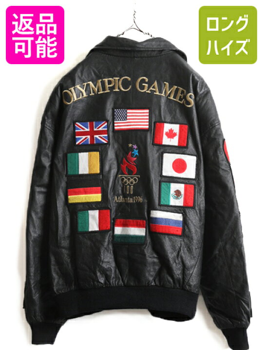 楽天市場】90s オールド 限定 □ アトランタ オリンピック 本革 レザー 