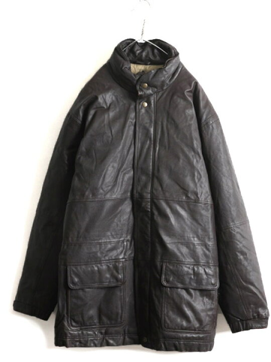 楽天市場】80s 大きいサイズ XL □ エディーバウアー 本革 レザー  