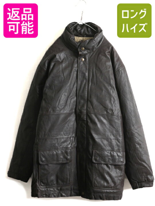 楽天市場】80s 大きいサイズ XL □ エディーバウアー 本革 レザー  