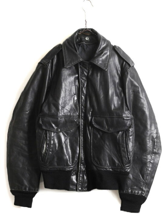 楽天市場】80s USA製 □ ショット G-1 タイプ 本革 レザー ジャケット  