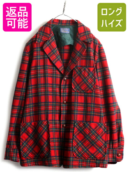 楽天市場】50s USA製 □ ペンドルトン 3ボタン チェック ウール