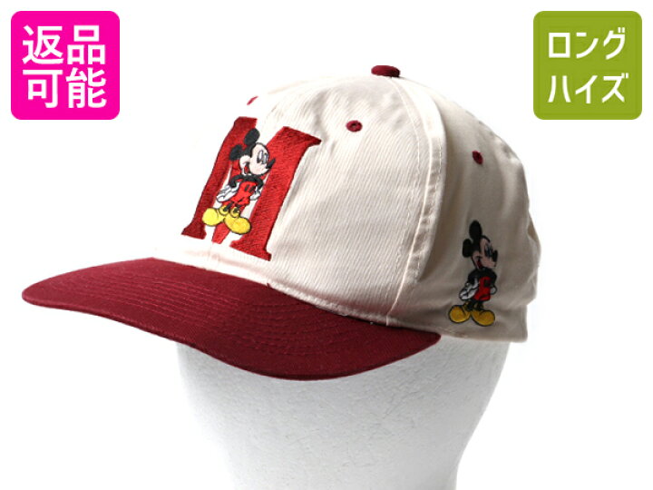 楽天市場】□ ディズニー ミッキー 刺繍 コットン ベースボール  
