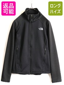 【4/25 24h限定 500円OFF&P8倍!!】 US企画 ■ ノースフェイス WIND WALL ソフトシェル ジャケット ( レディース M ) The North Face ジャンパー ブルゾン ストレッチ 2トーン| 中古 日本未発売 ノース アウトドア ハイネック フルジップ ウィンドウォール 防風 ブラック チ