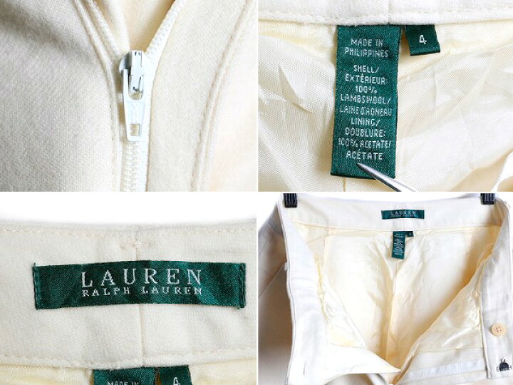 楽天市場】90s □ LAUREN ラルフローレン ラム ウール スラックス
